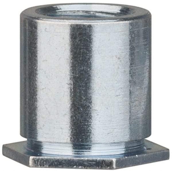 Electro Hardware - #6-32, 1/8" OAL, 0.312" Across Flats, Steel Hex Female Circuit Board Standoffs - 1/8" Body Length, Zinc-Plated Finish - Eagle Tool & Supply