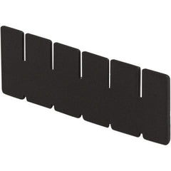 LEWISBins+ - 1-7/8" High, Black Bin Divider - Use with DC1025, Short Side Measures 1.9" Tall - Eagle Tool & Supply