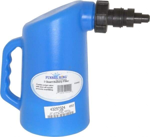 Funnel King - Automotive Battery Filler with Shutoff - 2 Quart Capacity - Eagle Tool & Supply