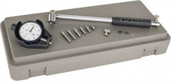 Mitutoyo - 6 Anvil, 1.4 to 2-1/2" Dial Bore Gage - 0.0005" Graduation, 6" Gage Depth, Accurate to 0.00008", Carbide Contact Point - Eagle Tool & Supply
