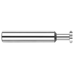 0.6250″ (5/8″) Cutter Diameter × 0.1181″ Radius × 1.0000″ (1″) Neck Length Carbide Full Radius Standard Keyseat Cutter, 6 Flutes - Exact Industrial Supply