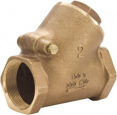 Legend Valve - 1-1/4" Lead Free Bronze Check Valve - Y-Pattern, FNPT x FNPT, 300 WOG - Eagle Tool & Supply