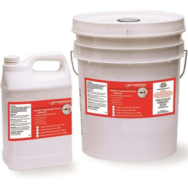 Rothenberger - Pipe Cutting & Threading Oil Type: Dark Cutting Oil Container Type: 1 Gallon Bottle - Eagle Tool & Supply