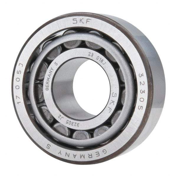 SKF - 25mm Bore Diam, 62mm OD, 25.25mm Wide, Tapered Roller Bearing - 60,500 N Dynamic Load Capacity, 63,000 N Static Load Capacity - Eagle Tool & Supply
