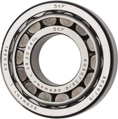 SKF - 35mm Bore Diam, 80mm OD, 22.75mm Wide, Tapered Roller Bearing - 72,100 N Dynamic Load Capacity, 73,500 N Static Load Capacity - Eagle Tool & Supply