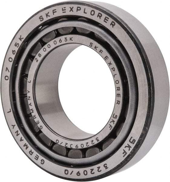 SKF - 45mm Bore Diam, 85mm OD, 24.75mm Wide, Tapered Roller Bearing - 80,900 N Dynamic Load Capacity, 98,000 N Static Load Capacity - Eagle Tool & Supply