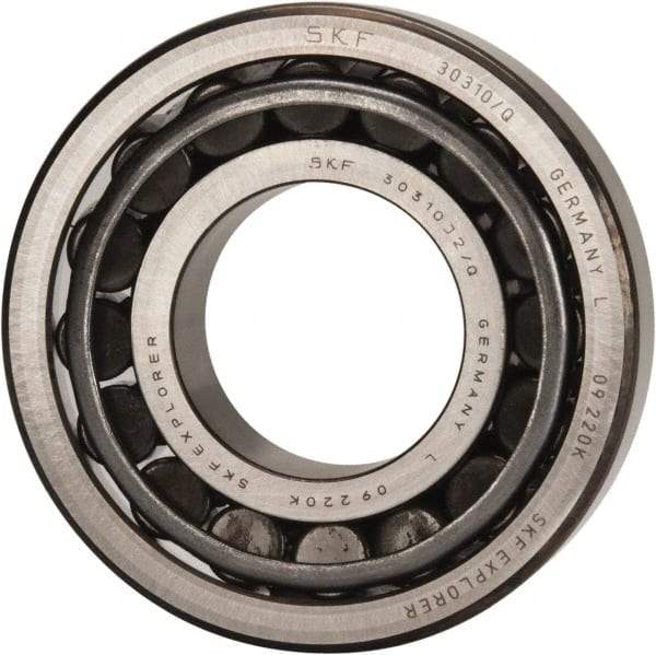 SKF - 50mm Bore Diam, 110mm OD, 29.25mm Wide, Tapered Roller Bearing - 125,000 N Dynamic Load Capacity, 140,000 N Static Load Capacity - Eagle Tool & Supply