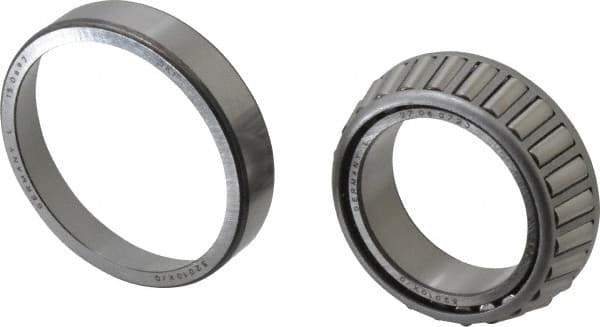 SKF - 50mm Bore Diam, 80mm OD, 20mm Wide, Tapered Roller Bearing - 60,500 N Dynamic Load Capacity, 88,000 N Static Load Capacity - Eagle Tool & Supply