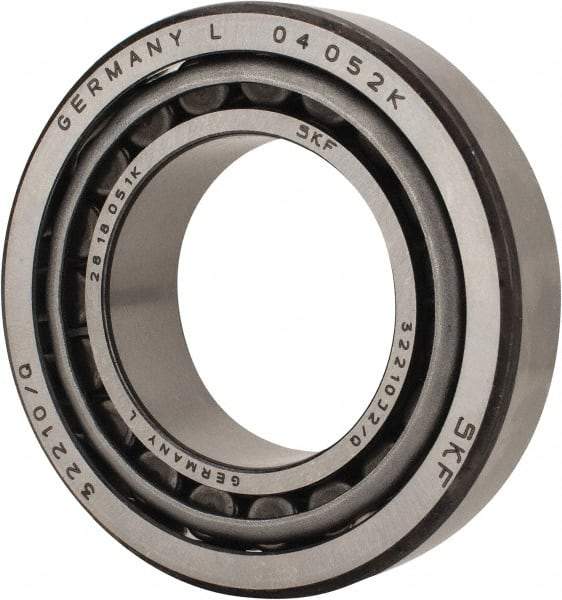 SKF - 50mm Bore Diam, 90mm OD, 24.75mm Wide, Tapered Roller Bearing - 82,500 N Dynamic Load Capacity, 100,000 N Static Load Capacity - Eagle Tool & Supply