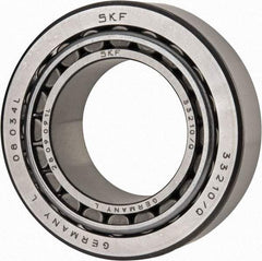 SKF - 50mm Bore Diam, 90mm OD, 32mm Wide, Tapered Roller Bearing - 114,000 N Dynamic Load Capacity, 160,000 N Static Load Capacity - Eagle Tool & Supply