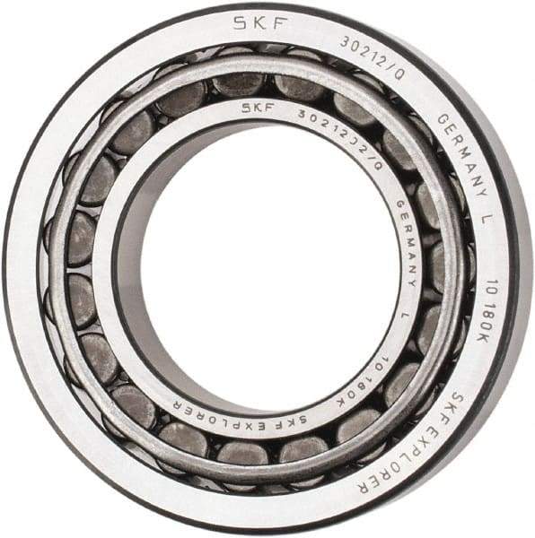 SKF - 60mm Bore Diam, 110mm OD, 23.75mm Wide, Tapered Roller Bearing - 99,000 N Dynamic Load Capacity, 114,000 N Static Load Capacity - Eagle Tool & Supply