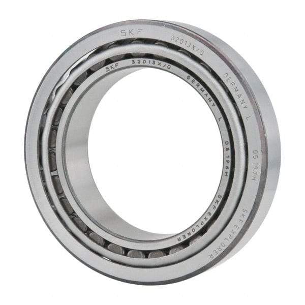 SKF - 65mm Bore Diam, 100mm OD, 23mm Wide, Tapered Roller Bearing - 84,200 N Dynamic Load Capacity, 127,000 N Static Load Capacity - Eagle Tool & Supply