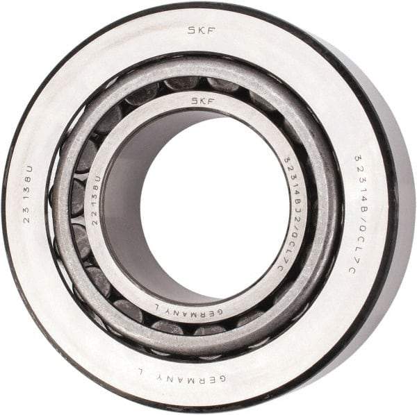 SKF - 70mm Bore Diam, 150mm OD, 54mm Wide, Tapered Roller Bearing - 281,000 N Dynamic Load Capacity, 400,000 N Static Load Capacity - Eagle Tool & Supply