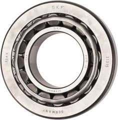 SKF - 75mm Bore Diam, 160mm OD, 40mm Wide, Tapered Roller Bearing - 209,000 N Dynamic Load Capacity, 245,000 N Static Load Capacity - Eagle Tool & Supply