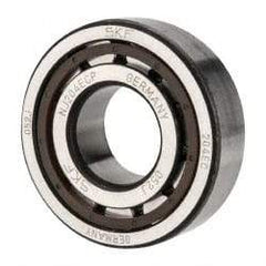 SKF - 20mm Bore Diam, 47mm Outside Diam, 14mm Wide Cylindrical Roller Bearing - 25,100 N Dynamic Capacity, 25,200 Lbs. Static Capacity - Eagle Tool & Supply