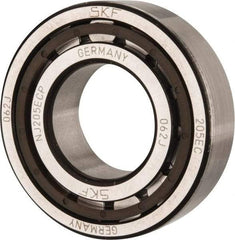 SKF - 25mm Bore Diam, 52mm Outside Diam, 15mm Wide Cylindrical Roller Bearing - 28,600 N Dynamic Capacity, 27,000 Lbs. Static Capacity - Eagle Tool & Supply