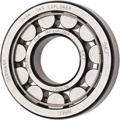 SKF - 25mm Bore Diam, 62mm Outside Diam, 17mm Wide Cylindrical Roller Bearing - 40,200 N Dynamic Capacity, 36,500 Lbs. Static Capacity - Eagle Tool & Supply