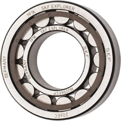 SKF - 30mm Bore Diam, 62mm Outside Diam, 16mm Wide Cylindrical Roller Bearing - 38,000 N Dynamic Capacity, 36,500 Lbs. Static Capacity - Eagle Tool & Supply
