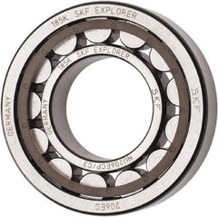 SKF - 30mm Bore Diam, 62mm Outside Diam, 16mm Wide Cylindrical Roller Bearing - 38,000 N Dynamic Capacity, 36,500 Lbs. Static Capacity - Eagle Tool & Supply