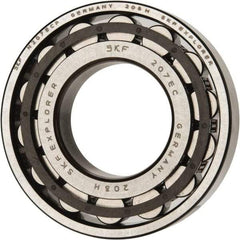 SKF - 35mm Bore Diam, 72mm Outside Diam, 17mm Wide Cylindrical Roller Bearing - 48,400 N Dynamic Capacity, 48,000 Lbs. Static Capacity - Eagle Tool & Supply