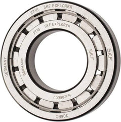 SKF - 40mm Bore Diam, 80mm Outside Diam, 18mm Wide Cylindrical Roller Bearing - 53,900 N Dynamic Capacity, 53,000 Lbs. Static Capacity - Eagle Tool & Supply