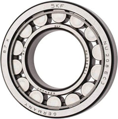 SKF - 40mm Bore Diam, 80mm Outside Diam, 18mm Wide Cylindrical Roller Bearing - 53,900 N Dynamic Capacity, 53,000 Lbs. Static Capacity - Eagle Tool & Supply