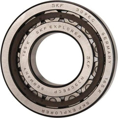 SKF - 45mm Bore Diam, 100mm Outside Diam, 25mm Wide Cylindrical Roller Bearing - 99,000 N Dynamic Capacity, 100,000 Lbs. Static Capacity - Eagle Tool & Supply