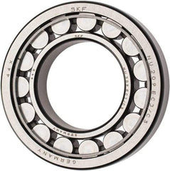 SKF - 45mm Bore Diam, 85mm Outside Diam, 19mm Wide Cylindrical Roller Bearing - 60,500 N Dynamic Capacity, 64,000 Lbs. Static Capacity - Eagle Tool & Supply
