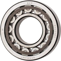SKF - 45mm Bore Diam, 100mm Outside Diam, 25mm Wide Cylindrical Roller Bearing - 99,000 N Dynamic Capacity, 100,000 Lbs. Static Capacity - Eagle Tool & Supply
