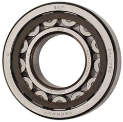 SKF - 50mm Bore Diam, 110mm Outside Diam, 27mm Wide Cylindrical Roller Bearing - 110,000 N Dynamic Capacity, 112,000 Lbs. Static Capacity - Eagle Tool & Supply