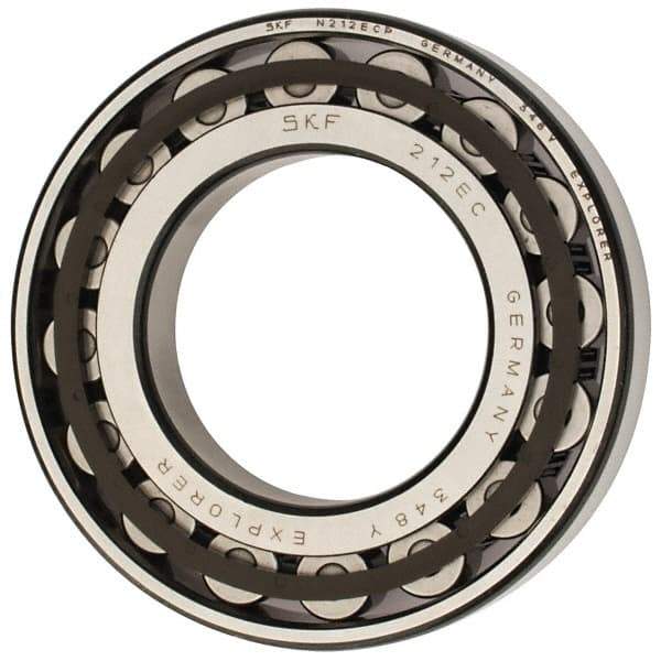 SKF - 60mm Bore Diam, 110mm Outside Diam, 22mm Wide Cylindrical Roller Bearing - 93,500 N Dynamic Capacity, 102,000 Lbs. Static Capacity - Eagle Tool & Supply