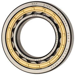 SKF - 60mm Bore Diam, 110mm Outside Diam, 22mm Wide Cylindrical Roller Bearing - 93,500 N Dynamic Capacity, 102,000 Lbs. Static Capacity - Eagle Tool & Supply