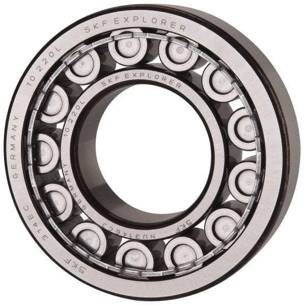 SKF - 70mm Bore Diam, 150mm Outside Diam, 35mm Wide Cylindrical Roller Bearing - 205,000 N Dynamic Capacity, 228,000 Lbs. Static Capacity - Eagle Tool & Supply