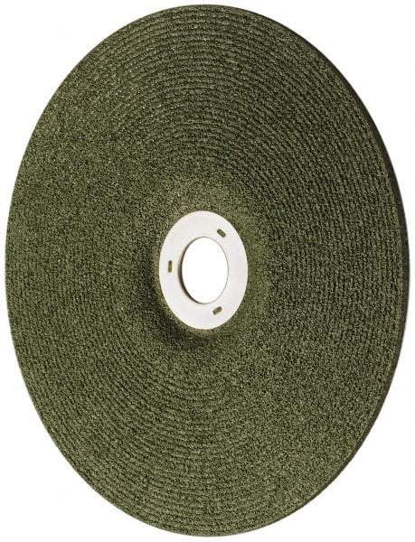 3M - 36 Grit, 7" Wheel Diam, 1/8" Wheel Thickness, 7/8" Arbor Hole, Type 27 Depressed Center Wheel - Ceramic, 8,500 Max RPM, Compatible with Angle Grinder - Eagle Tool & Supply