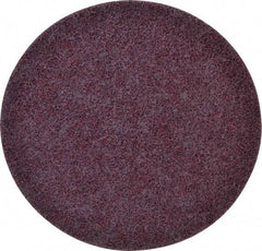 3M - 7" Coarse Grade Ceramic Deburring Disc - Quick Change Connection, Maroon, 8,600 Max RPM - Eagle Tool & Supply