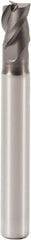 Seco - 3mm, 3 Flute, Single End, Solid Carbide, 0.2mm Corner Radius End Mill - 40mm OAL, 40° Helix, Right Hand Flute, 4mm LOC, Right Hand Cut, 7mm Extended Reach - Eagle Tool & Supply