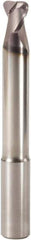 Seco - 12mm, 2 Flute, Single End, Solid Carbide, 2.5mm Corner Radius End Mill - 110mm OAL, 30° Helix, Right Hand Flute, 10mm LOC, Right Hand Cut, 70mm Extended Reach - Eagle Tool & Supply