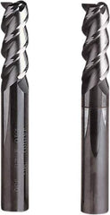 Seco - 4mm, 3 Flute, Single End, Solid Carbide, 0.1mm Corner Radius End Mill - 50mm OAL, 50° Helix, Right Hand Flute, 14mm LOC, Right Hand Cut - Eagle Tool & Supply