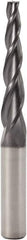 Seco - 3° Taper Angle per Side, 2.5mm Small End Diam, 20mm LOC, Solid Carbide 3 Flute Tapered Square End Mill - 65mm OAL, 6mm Shank Diam, Spiral Flute, 30° Helix - Eagle Tool & Supply