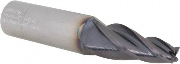 Seco - 8° Taper Angle per Side, 8mm Small End Diam, 35mm LOC, Solid Carbide 4 Flute Tapered Square End Mill - 90mm OAL, 18mm Shank Diam, Spiral Flute, 30° Helix - Eagle Tool & Supply