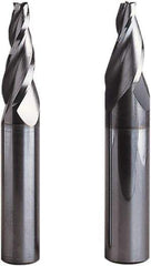 Seco - 10° Taper Angle per Side, 8mm Small End Diam, 32mm LOC, Solid Carbide 4 Flute Tapered Square End Mill - 90mm OAL, 20mm Shank Diam, Spiral Flute, 30° Helix - Eagle Tool & Supply