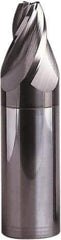 Seco - 15° Taper Angle per Side, 6.5mm Small End Diam, 25mm LOC, Solid Carbide 3 Flute Tapered Square End Mill - 90mm OAL, 20mm Shank Diam, Spiral Flute, 30° Helix - Eagle Tool & Supply