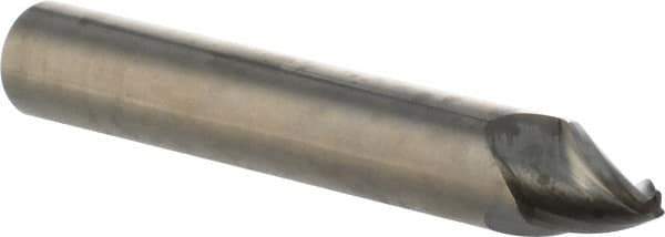 Seco - 20° Taper Angle per Side, 2.5mm Small End Diam, 10mm LOC, Solid Carbide 3 Flute Tapered Square End Mill - 75mm OAL, 10mm Shank Diam, Spiral Flute, 30° Helix - Eagle Tool & Supply