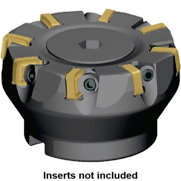 Kennametal - 102mm Cut Diam, 32mm Arbor Hole, 5mm Max Depth of Cut, 6° Indexable Chamfer & Angle Face Mill - 15 Inserts, SNXF 1204... Insert, 15 Flutes, Series KSSR - Eagle Tool & Supply