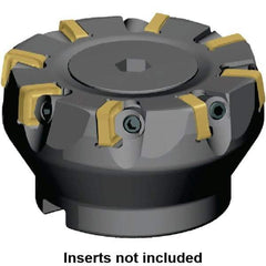 Kennametal - 127mm Cut Diam, 40mm Arbor Hole, 5mm Max Depth of Cut, 6° Indexable Chamfer & Angle Face Mill - 18 Inserts, SNXF 1204... Insert, 18 Flutes, Series KSSR - Eagle Tool & Supply