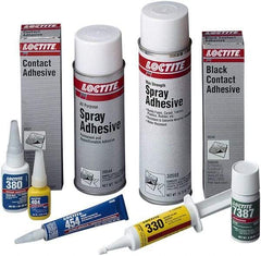 Loctite - 0.70 oz Bottle Clear Instant Adhesive - Series 435, 30 sec Working Time, 24 hr Full Cure Time, Bonds to Metal, Plastic & Rubber - Eagle Tool & Supply