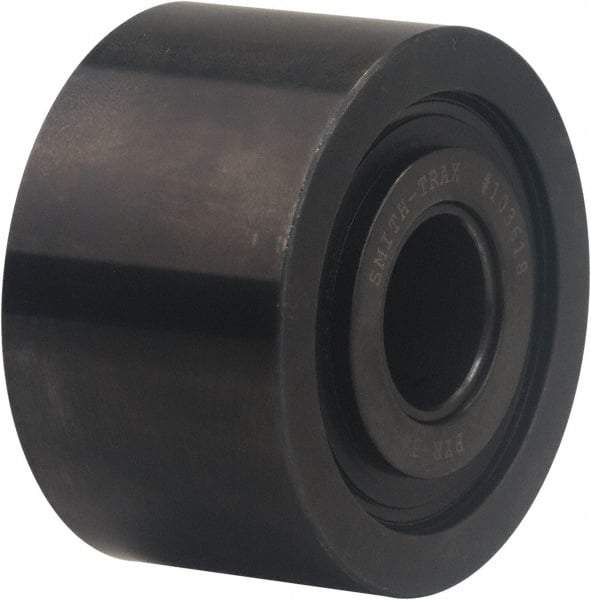 Accurate Bushing - 25mm Bore, 80mm Roller Diam x 44mm Width, Carbon Steel Yoke Cam Follower - 63,500 N Dynamic Load Capacity, 46mm Overall Width - Eagle Tool & Supply