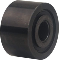 Accurate Bushing - 30mm Bore, 100mm Roller Diam x 54mm Width, Carbon Steel Yoke Cam Follower - 78,200 N Dynamic Load Capacity, 56mm Overall Width - Eagle Tool & Supply