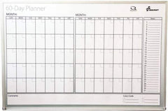 Ability One - 2" High x 26" Wide Dry Erase - Mylar Laminated, 39" Deep, Includes Accessory Tray, Mounting Kit, Instructions & Four Dry Erase Markers (Black, Blue, Green, Red) - Eagle Tool & Supply