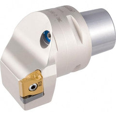 Iscar - Right Hand Cut, Size C5, LNMX Insert Compatiblity, External Modular Turning & Profiling Cutting Unit Head - 35mm Ctr to Cutting Edge, 60mm Head Length, Through Coolant, Series Heliturn - Eagle Tool & Supply